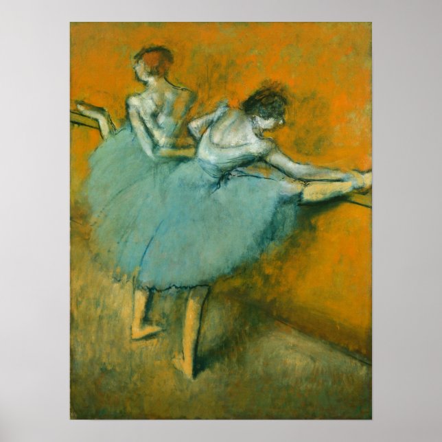Póster Degas - Bailarinas En El Barre (Frente)