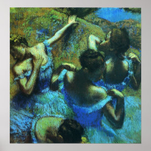 Póster Degas - Bailarines azules 1899