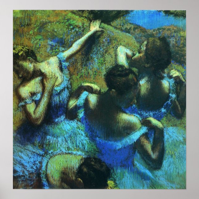 Póster Degas - Bailarines azules 1899 (Frente)