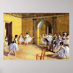 Póster Degas - Clase de baile