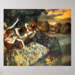 Póster Degas Cuatro Bailarinas