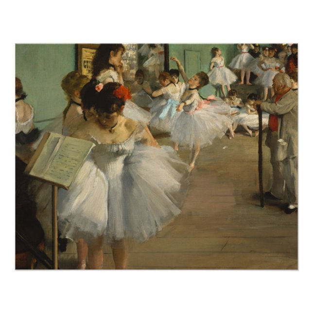 Póster Degas Dance Class Ballet Bailarines Ballerina Art (Anverso)