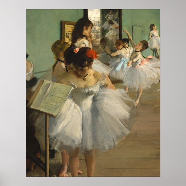 Póster Degas Dance Class Ballet Bailarines Ballerina Art (Frente)