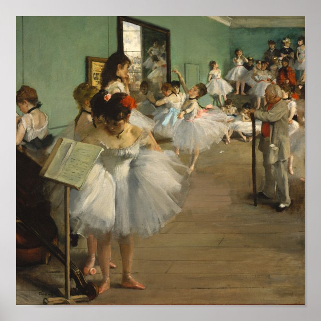 Póster Degas Dance Class Ballet Bailarines Ballerina Art (Frente)