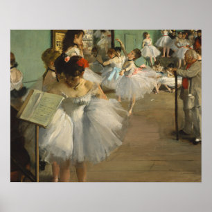 Póster Degas Dance Class Ballet Dancers Ballerina Art