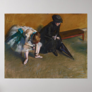 Póster Degas - Esperando