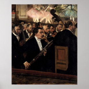 Póster Degas - La Orquesta En La Ópera