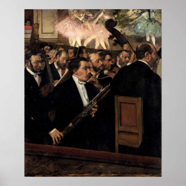 Póster Degas - La Orquesta En La Ópera (Frente)