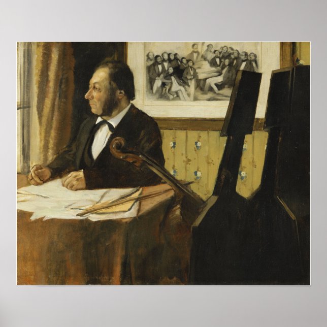 Póster Degas - La Pileta Cellista (Frente)