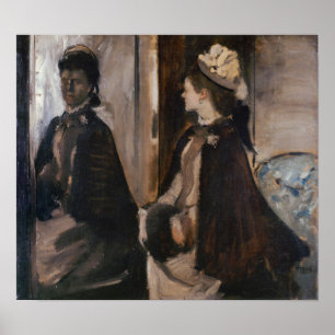 Póster Degas - La Sra. Jeantaud En El Espejo