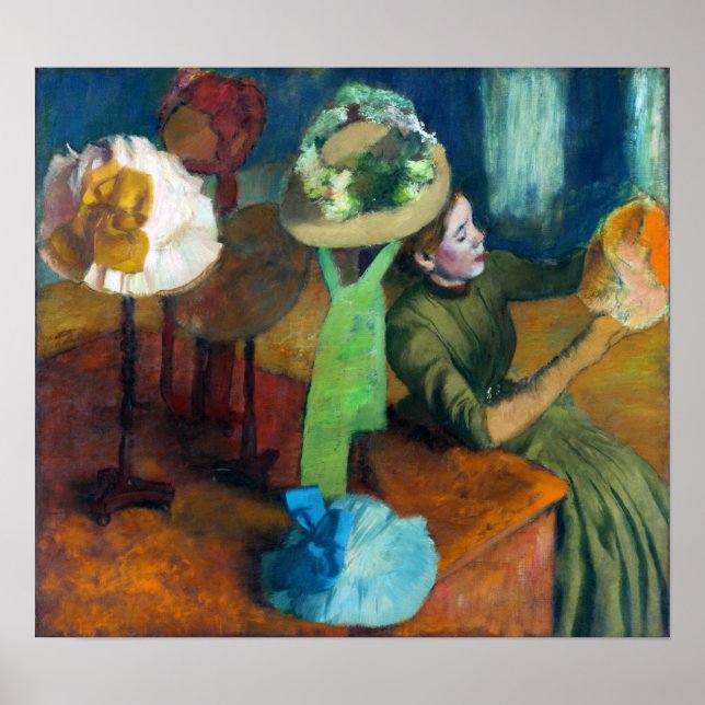 Póster Degas - La Tienda de Millinery (Frente)