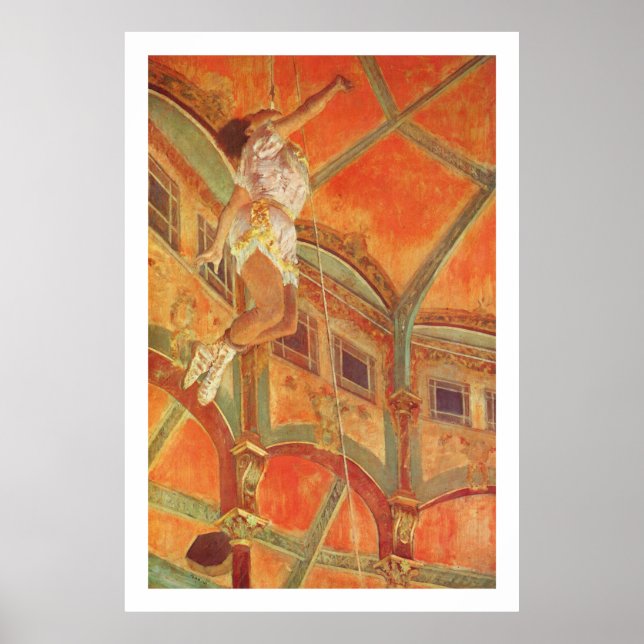 Póster Degas: Miss Lala en el Cirque Fernando (Frente)