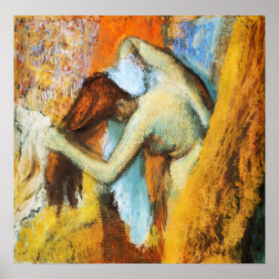 Póster Degas - Mujer en su tocador 1905