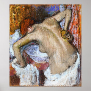 Póster Degas - Mujer Patrocinándola