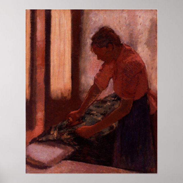 Póster Degas - Mujer planchando (Frente)