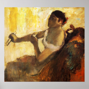 Póster Degas - Mujer sentada sacando su guante 1890