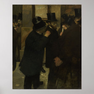Póster Degas - Retratos En La Bolsa