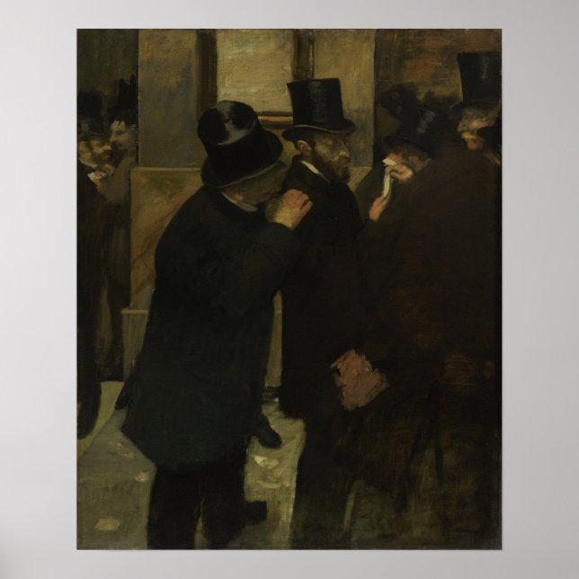 Póster Degas - Retratos En La Bolsa (Frente)