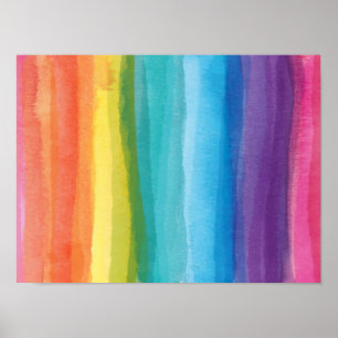 Póster Degradado del arco iris abstracto