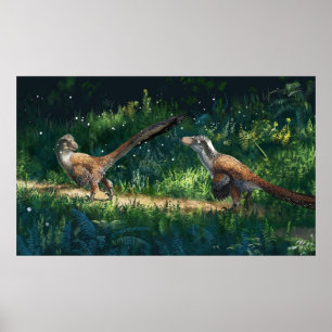 Póster Deinonychus Pair