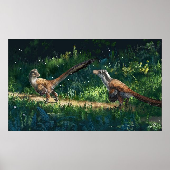 Póster Deinonychus Pair (Frente)