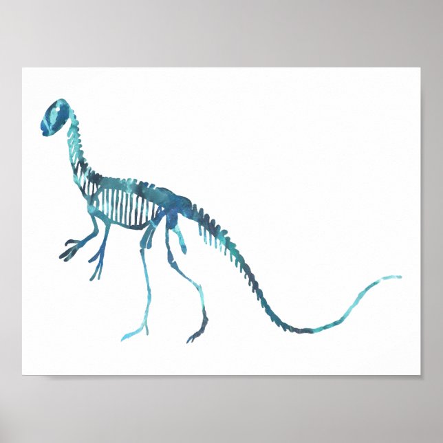 Póster deinonychus skeleton (Frente)