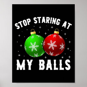 Póster Deja De Mirar A Mis Divertidos Navidades Adultos H