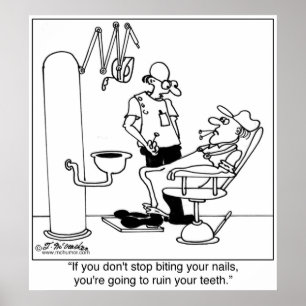 Póster Deja de morderte las uñas