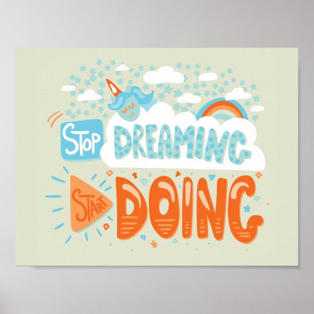 Póster Deja de soñar, empieza a hacer honeydew (Frente)