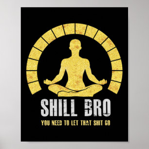 Póster Deja Ir Buda Zen Loto Yoga Relajado Hermano
