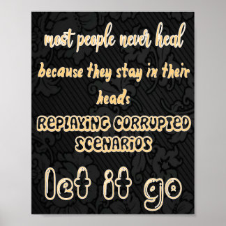 Póster Deja ir poster