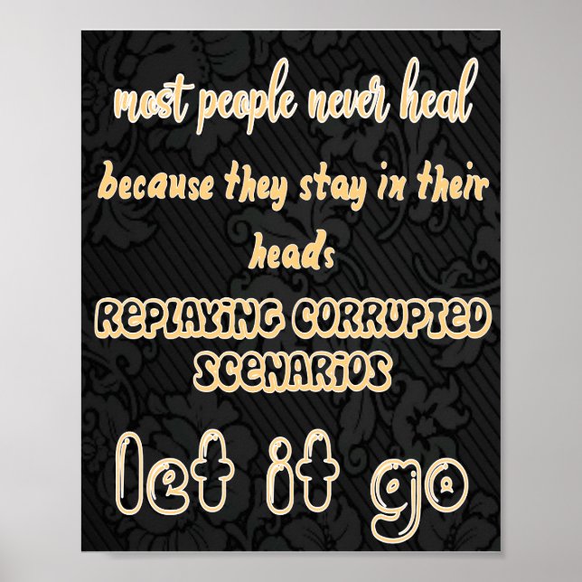 Póster Deja ir poster (Frente)