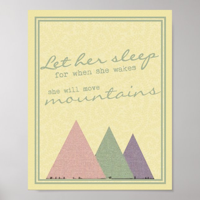 Póster "Deja Que Duerma Cuando Despierte" (Frente)