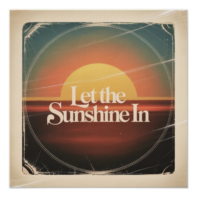 Póster Deja que entre la luz del sol (Anverso)