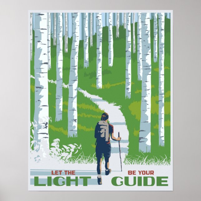 Póster Deja que la luz sea tu guía (Frente)