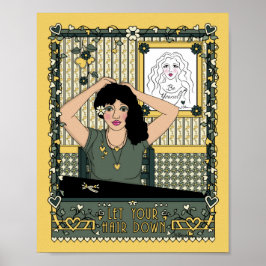 Póster Deja que tu cabello caiga_C_Póster de 8x10