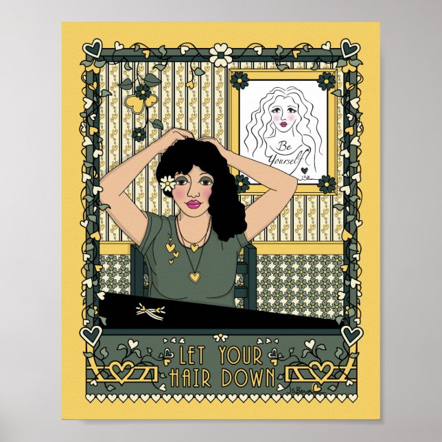 Póster Deja que tu cabello caiga_C_Póster de 8x10 (Frente)