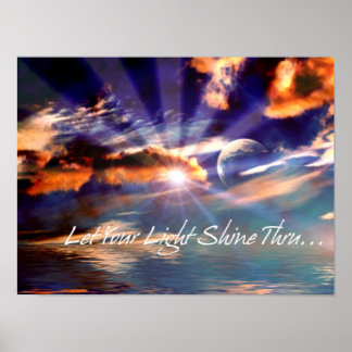 Póster Deja que tu luz brille