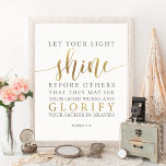 Póster Deja Que Tu Luz Brille Antes Que Otros Mateo 5:16<br><div class="desc">Deja Que Tu Luz Brille Antes Que Otros Mateo 5:16 Poster De Arte Muro</div>