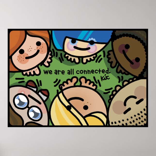 Póster deja que tu pared funcione. (Frente)