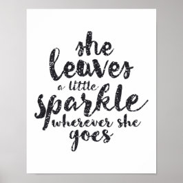 Póster Deja una pequeña espuma - Poster blanco