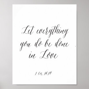 Póster Dejado todo le hacen en amor