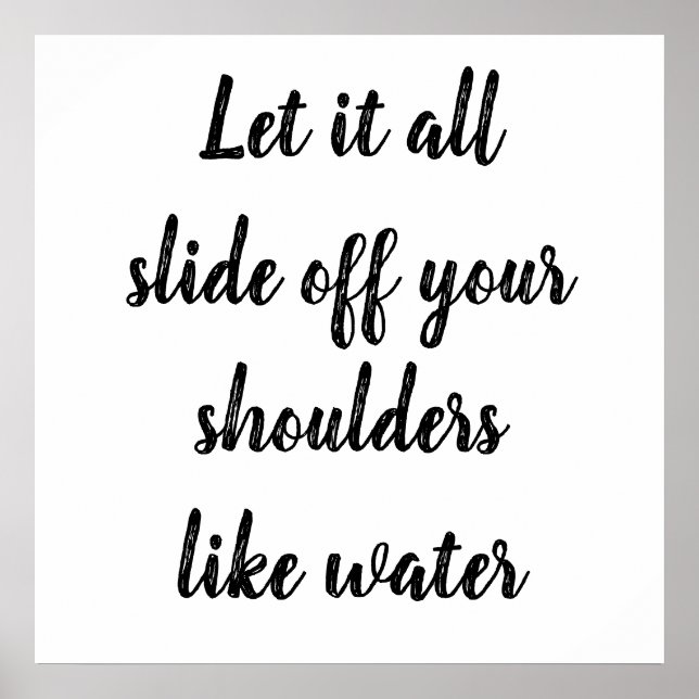 Póster Dejáis le todo deslizan sus hombros (Frente)