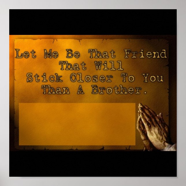 Póster Déjame Ser Ese Amigo (Frente)