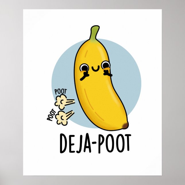 Póster DejaPoot Funny Banana Doble Trucha (Frente)