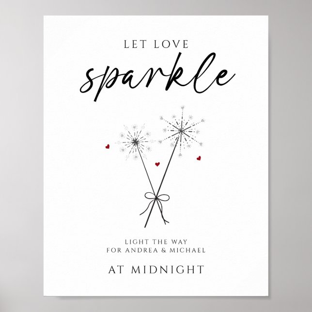 Póster Dejar a Love Sparkle - Sparkler Sendoff Casual Bod (Frente)