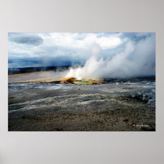 Póster Dejar a un Poster al vapor