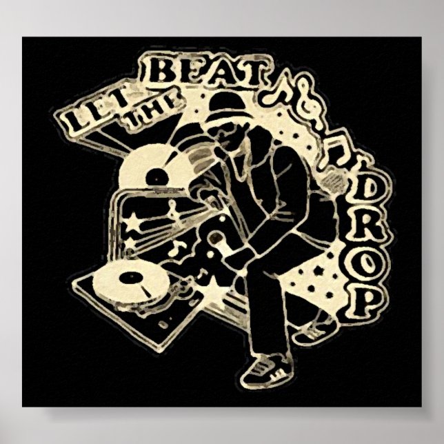 Póster dejar caer el ritmo (Frente)