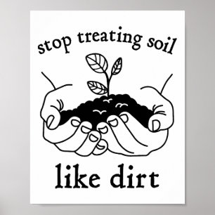 Póster Dejar De Tratar El Suelo Como Regalo Sucio Para El