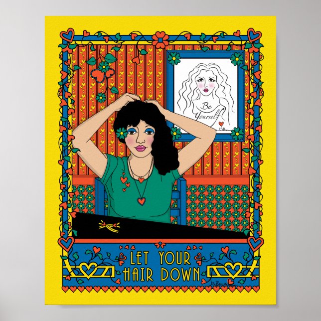 Póster Dejar el cabello abajo_B_8x10 Poster (Frente)